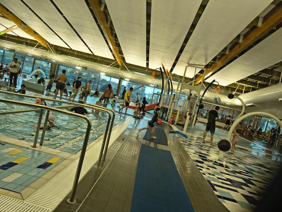 Liam Starr, age 9;Splashing at Albany Stadium Pool