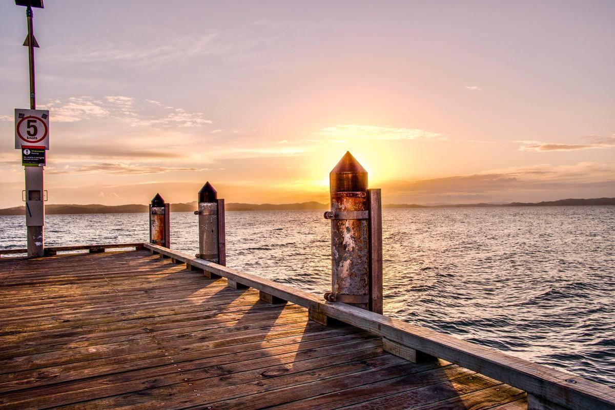 Damian Andrews;Maraetai Wharf Pillon Sunrise