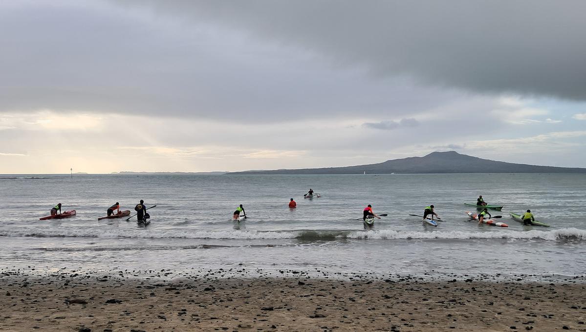 Ruth Murphy;Paddle faster, kids!