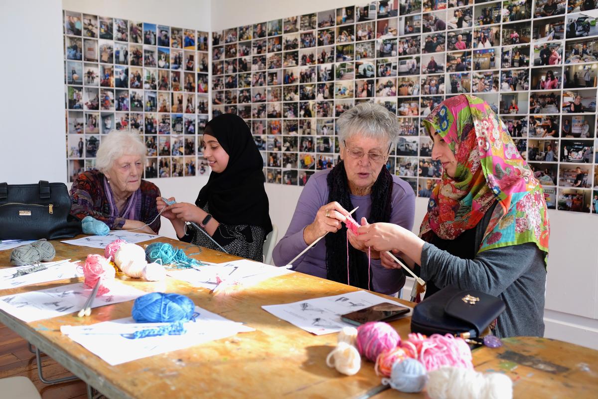 Bernie Harfleet;Knitting together a Community